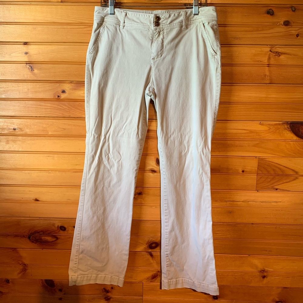 Khaki pants.